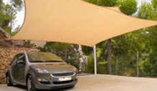 Shade Sails for Car Protection